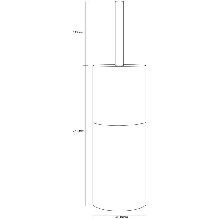 Набір для чищення унітазу Sealskin Doppio з натурального порцеляну, з алюмінієвою ручкою, без свердління, колір пісок, ручна робота