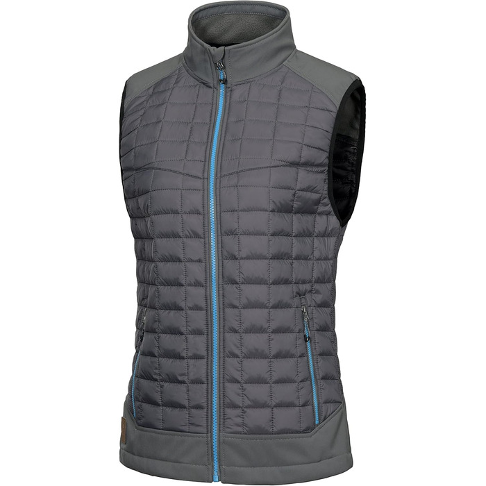 Little Donkey Andy Легка пухова жилетка для жінок, тепла безрукавна куртка для активного відпочинку, походів, бігу, подорожей, XL, темно-сірий