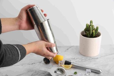 Набір для коктейлів 12 предметів: шейкер, аксесуари для бармена, професійний набір для коктейлів з нержавіючої сталі, 550мл та 850мл, подарункова коробка