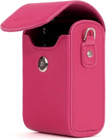 Чохол для фотоапарата MegaGear Panasonic Lumix DC-ZS70/LX10/ZS60/ZS100/LX15/TZ95/TZ90/TZ80/TZ100 шкіряний рожевий