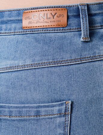 Жіночі скінні джинси ONLY (M / 32L, світло-блакитний, вибілений денім)