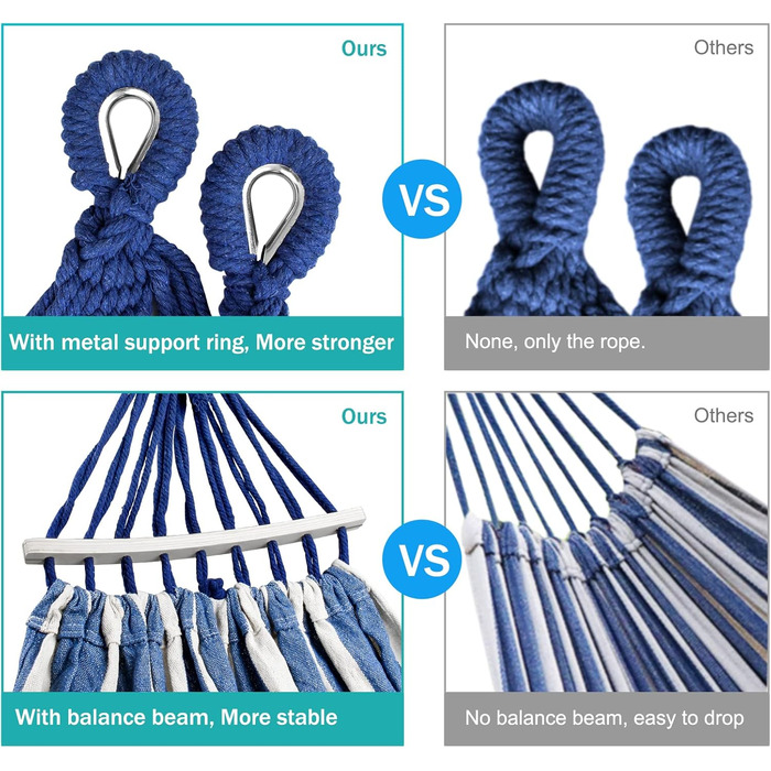 Гамак MOSFiATA для відпочинку на відкритому повітрі: кемпінг, балкон, сад. З дерев'яною перекладиною та сумкою для перенесення