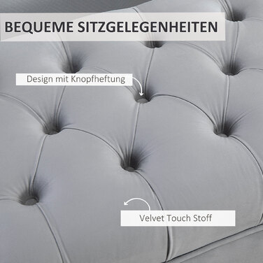 HOMCOM Bench Bed Bench Shoe Bench with Raised Legs in Light Grey 118x45x42cm for Bedroom and Hallway