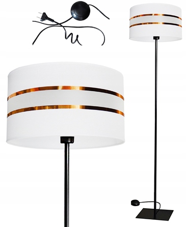 Підлогова лампа Adex E27 60 Вт (білий, чорний, сірий, жовтий)