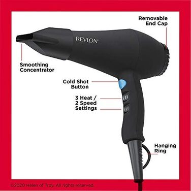 Фен Revlon Perfect Heat 2000W Smooth Brilliance з AC-мотором RVDR5251