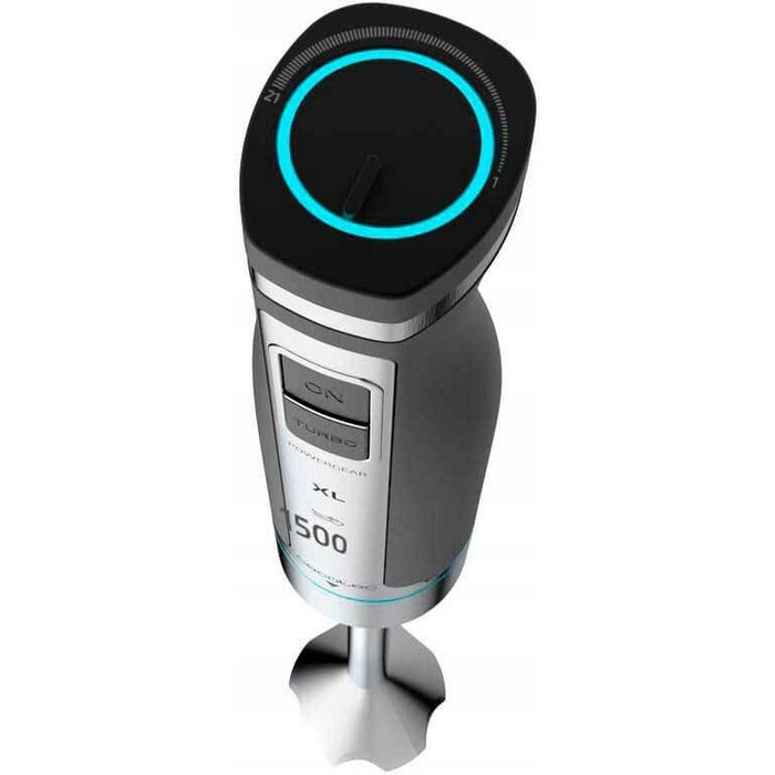 Занурювальний блендер Cecotec POWERGEAR 1500 XL PRO, 1500 Вт, сріблястий/сірий