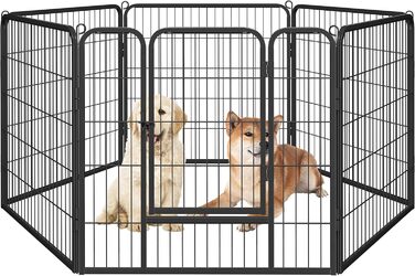 Клітка для собак Yaheetech з 8 секціями, 80x80 см, для дому та саду