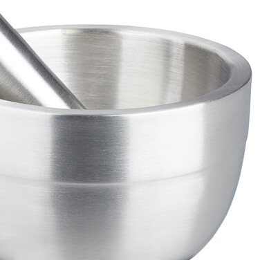 Ступка Relaxdays з нержавіючої сталі pestle