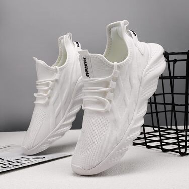 Жіночі кросівки для ходьби, бігу та трекінгу - EGMPDA. Легкі, дихаючі, білі (38 EU)