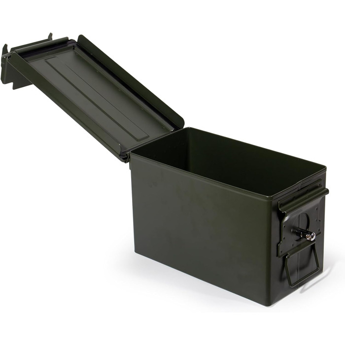 Ammunition Box, US Ammo Box, Cartridge Box, Lithium Battery Storage Box, Ammunition (Lockable - 28cm)