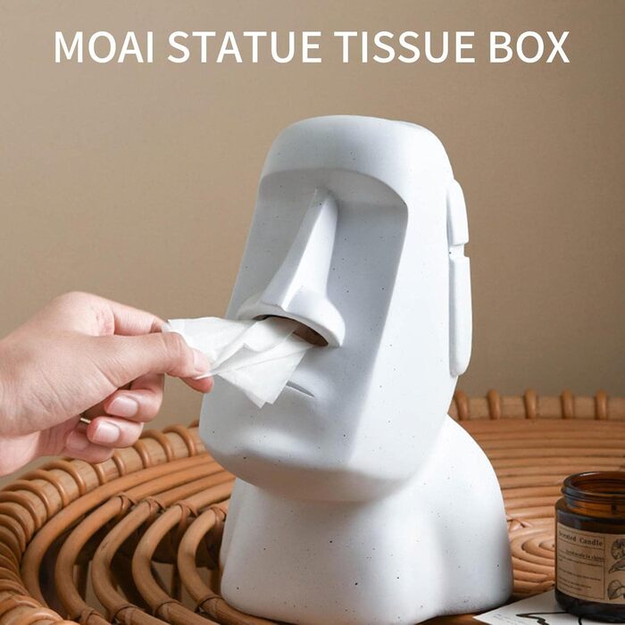 Facynde Tissue Box Halter | Lid and Base for Tissue Boxes - Multifunctional Resin Tissue Holder for Kitchen, Bedroom, Office, Living Room, Bathroom, Decoration, Tissues