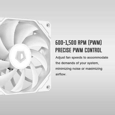 Кулер для CPU ID-COOLING SE-224-XTS White з 4 тепловими трубами та RGB LED, PWM, підтримка LGA1700/115X/1200, AM4/AM5
