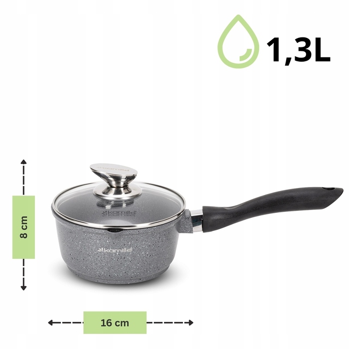 Набір кастрюль та сковорідок Kamille, 10 предметів, для індукційних та газових плит