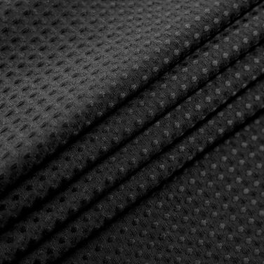 Штора для душу з вафельним малюнком, чорна, 180x182 см - Преміум для готелів, SPA, важкий водонепроникний матеріал