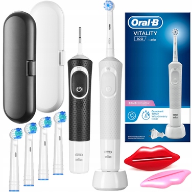 Електрична зубна щітка Oral-B Vitality 100, набір з 2 ручок