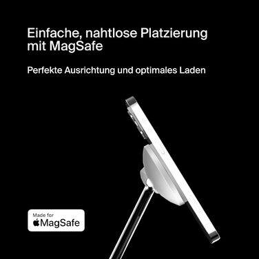 Belkin MagSafe 3-в-1 Бездротова Зарядка: Швидка Зарядка для iPhone, Apple Watch та AirPods (Біла)