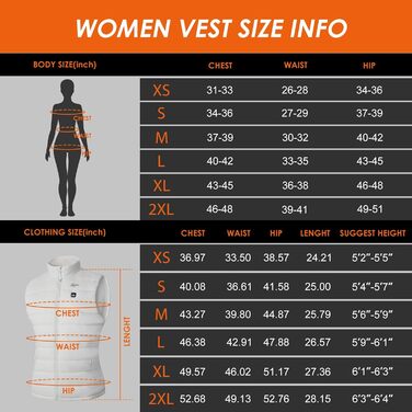 Грілка-жилет для жінок Telguua з акумулятором 5V 12000mAh, USB-C, 4 зони обігріву, 3 режими температури, білий, XL