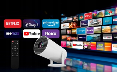 Смарт-проектор HY300 PRO LED Full HD з Wi-Fi та Android TV