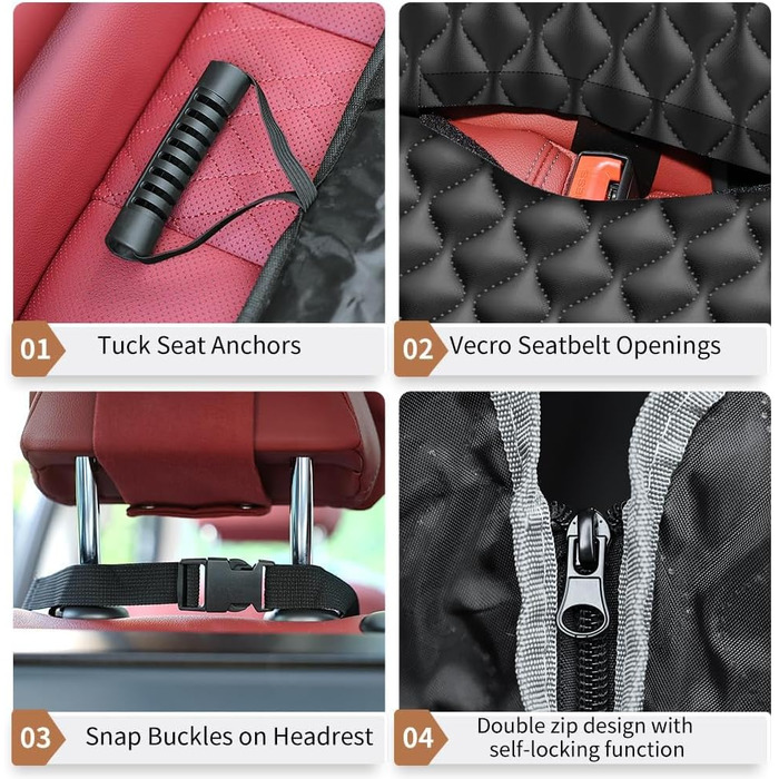 Автоматик для собак у машину, захист заднього сидіння, водовідштовхувальний, протиковзкий, 135x140 см