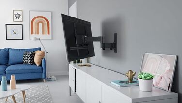 Кріплення для телевізора Vogel's Quick TVM 1225: поворотне, для телевізорів 19-43 дюймів, до 15 кг, кут повороту 120°, VESA 200x200, універсальна сумісність