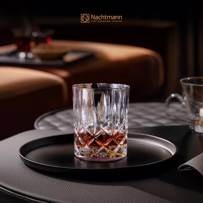 Nachtmann 3-Piece Whisky Set, 750 ml Carafe with 2 Whisky Glasses 295 ml, Noblesse, 91899, Crystal Glass Whisky Gift Set, Dishwasher Safe