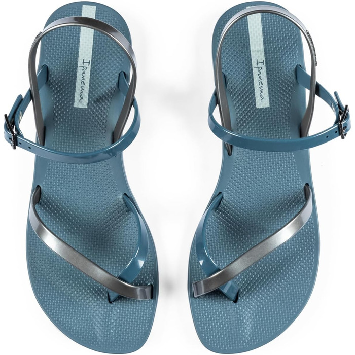 Сандалі жіночі Ipanema Fashion Sand Viii T-Spangen (39 EU, блакитно-срібні) - Стильні босоніжки для літа