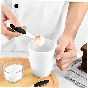 Cieeo 3-Piece Measuring Spoon Set in Rose Gold - Kitchen Helper Set, Kitchen Utensil Set, Baking Accessories Set, Wooden Spoon Set, Measuring Cup, Cocktail Spoon, Kitchen Accessories, Stainless Steel, Rose Gold