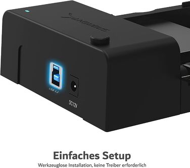 Док-станція для HDD/SSD SATA 2.5'/3.5' Sabrent – USB 3.0, 5Gbps, зовнішній корпус