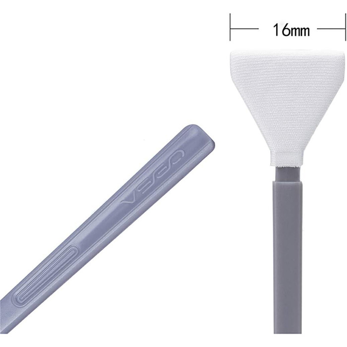 Набір для чищення сенсора камери VSGO 12 шт. з розчином 10 мл, сухими стікерами для CCD/CMOS, для Nikon, Sony (16 мм з очисником)