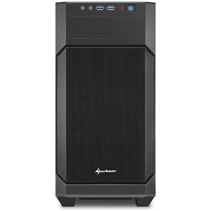 Корпус для ПК Sharkoon V1000 RGB Micro Tower, Micro-ATX, чорний (без вікна)