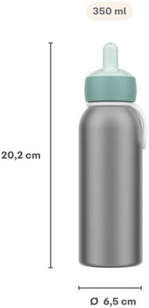 Mepal - Flip-Up Campus Thermos Flask - Insulated Drinking Bottles for Kids - Stainless Steel Thermos - 9 Hours Hot & 12 Hours Cold - BPA-Free - 350 ml - Unicorn