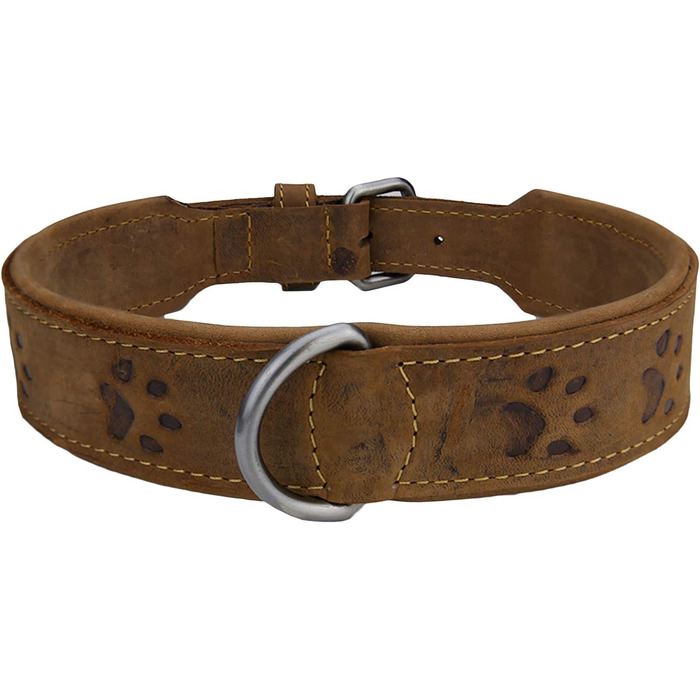 Greenburry В'язаний ошийник для собак з натуральної шкіри, 60 см, L