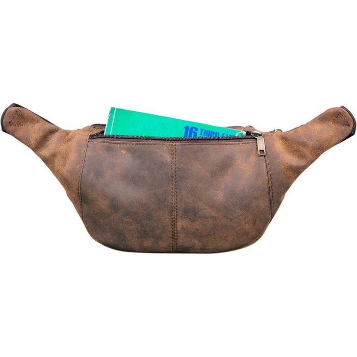 STILORD 'Maverick' - чоловіча/жіноча поясна/наплічна сумка з м'якої шкіри (Colorado, коричнева)