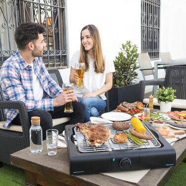 Електричний гриль Cecotec PerfectSteak 4200 Way, настільний, 2400 Вт, нержавіюча сталь, регульована висота, піддон для жиру, регулювання температури