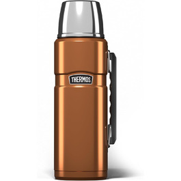 King Stainless Steel Flask with Handle - 1.2L / 1200ml - Brown