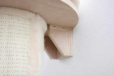 Kerbl Scratching Post Dolomit Tower (Beige, 187 cm height, 22 cm diameter, sisal carpet on the pillars) 81638