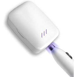 TKMARS Toothbrush Sterilizer with UV Light, Toothbrush Holder, Wall-Mounted, 99.9% Sterilization Rate, Dryable, Suitable for Travel and Family Use