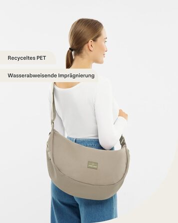 Сумка через плече Johnny Urban Ally Medium Desert Grey 10л - Унісекс, Місячна форма, Водовідштовхувальна