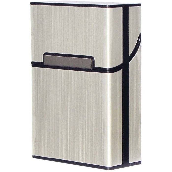 Елегантне етикет для сигарет Edel: алюмінієва коробочка-контейнер на 20 сигарет з магнітним закриттям (6 кольорів)