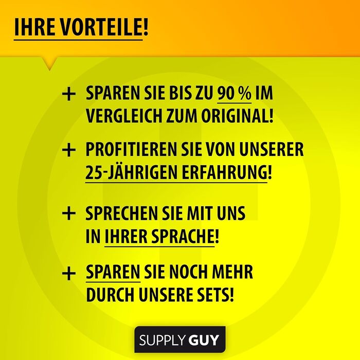 Комплект картриджів Supply Guy 580XXL 581XXL для принтерів Canon Pixma TS705, TS6350, TR8550, TS9550 (5 шт, XXL)