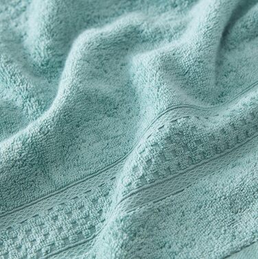 Nautica - 6 Piece Bath Towel Set, absorbent & colorfast cotton, towel set, fashionable bathroom decoration, Öko-Tex Certified (Ocean Turquoise, 6 Piece) 6 Piece Turquoise