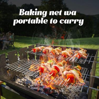 Grill attachment, disposable grill racks, 10 pieces 11.8 X 15.7 - baking racks, grill accessories for outdoor smoker grills