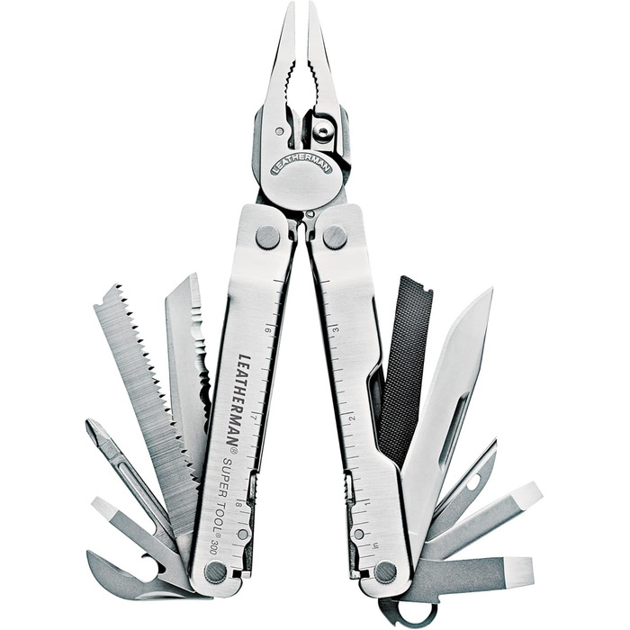 Leatherman Super Tool 300 - 19-in-1 Stainless Steel Pliers & Multi-Tool
