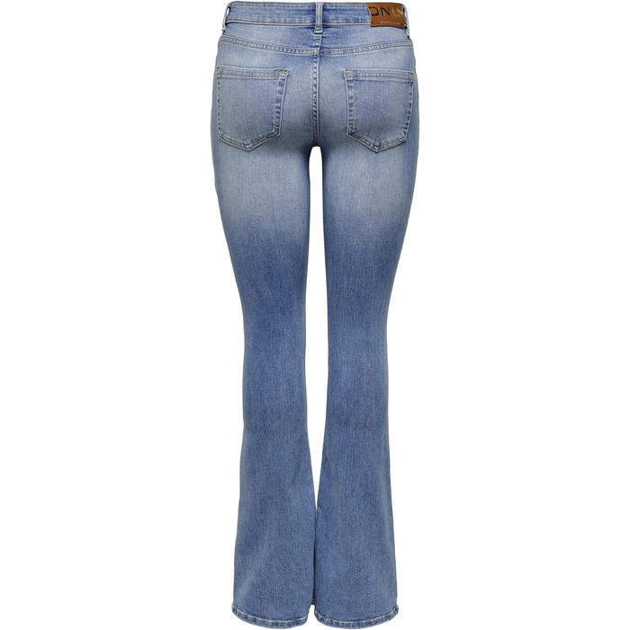 Джинси жіночі Only Onlblush Mid Flared Denim Tai021 Noos світло-блакитні, розмір XXS/34L