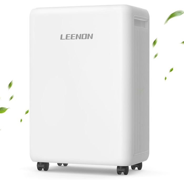 Електричний осушувач повітря 12L/день, тихий, з таймером, фільтром та захистом від дітей, смарт-режим, економний, проти цвілі та вологи