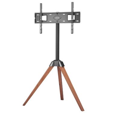 Підставка для телевізора VEVOR з регулюванням на 18° для плоских та вигнутих телевізорів (1016-1651 мм), до 45 кг, з дерев'яними ніжками