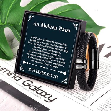 Чоловічий шкіряний браслет 