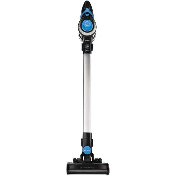 POLTI Forzaspira SR100: 2-в-1 пилосос-щітка, акумуляторний, HEPA-фільтр, блакитно-чорний