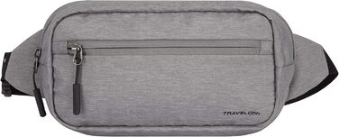 Поясна сумка Travelon World Travel Essentials для дорослих, сіра в меланжеву клітинку