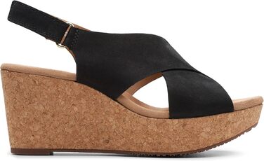 Босоніжки Clarks Annadel Eirwyn на підборах, чорні, нубук, 40 EU